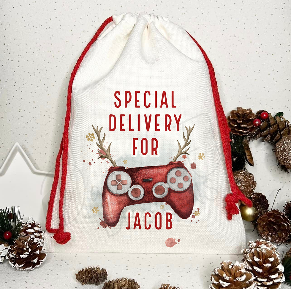 Thumbnail: Gamer Linen Santa Sack