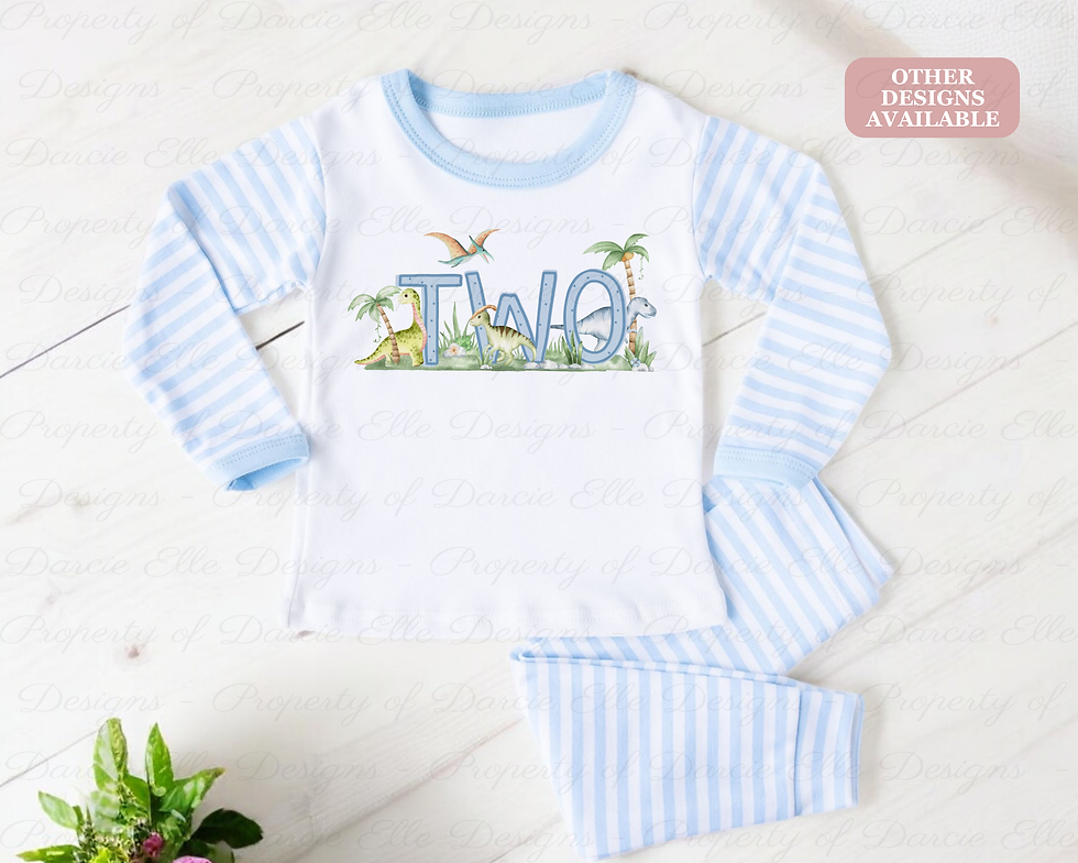 Dinosaur Birthday Pyjamas