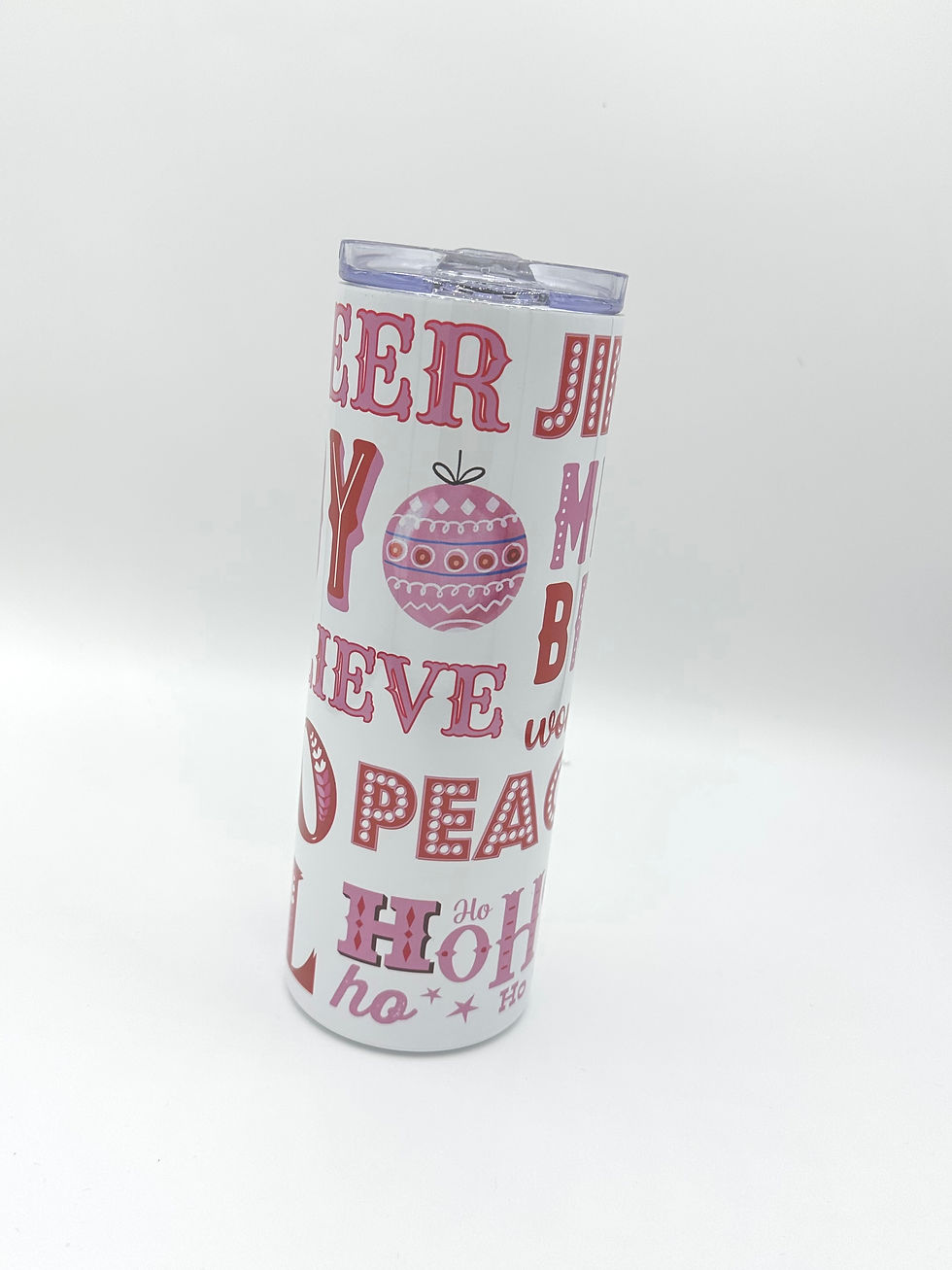Pink & Red Christmas Tumbler