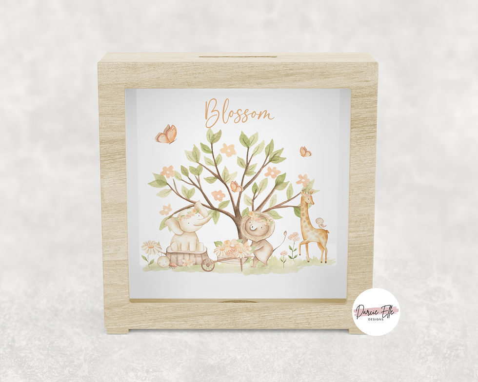 Springtime Personalised Money Box