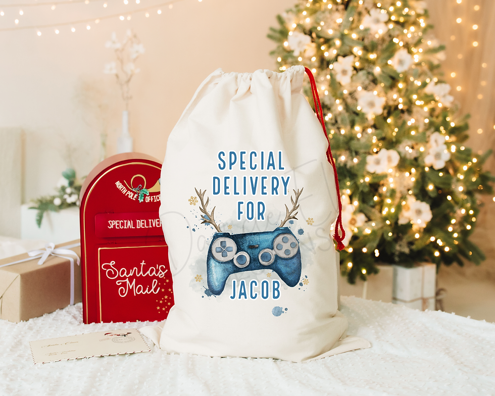 Thumbnail: Gamer Linen Santa Sack