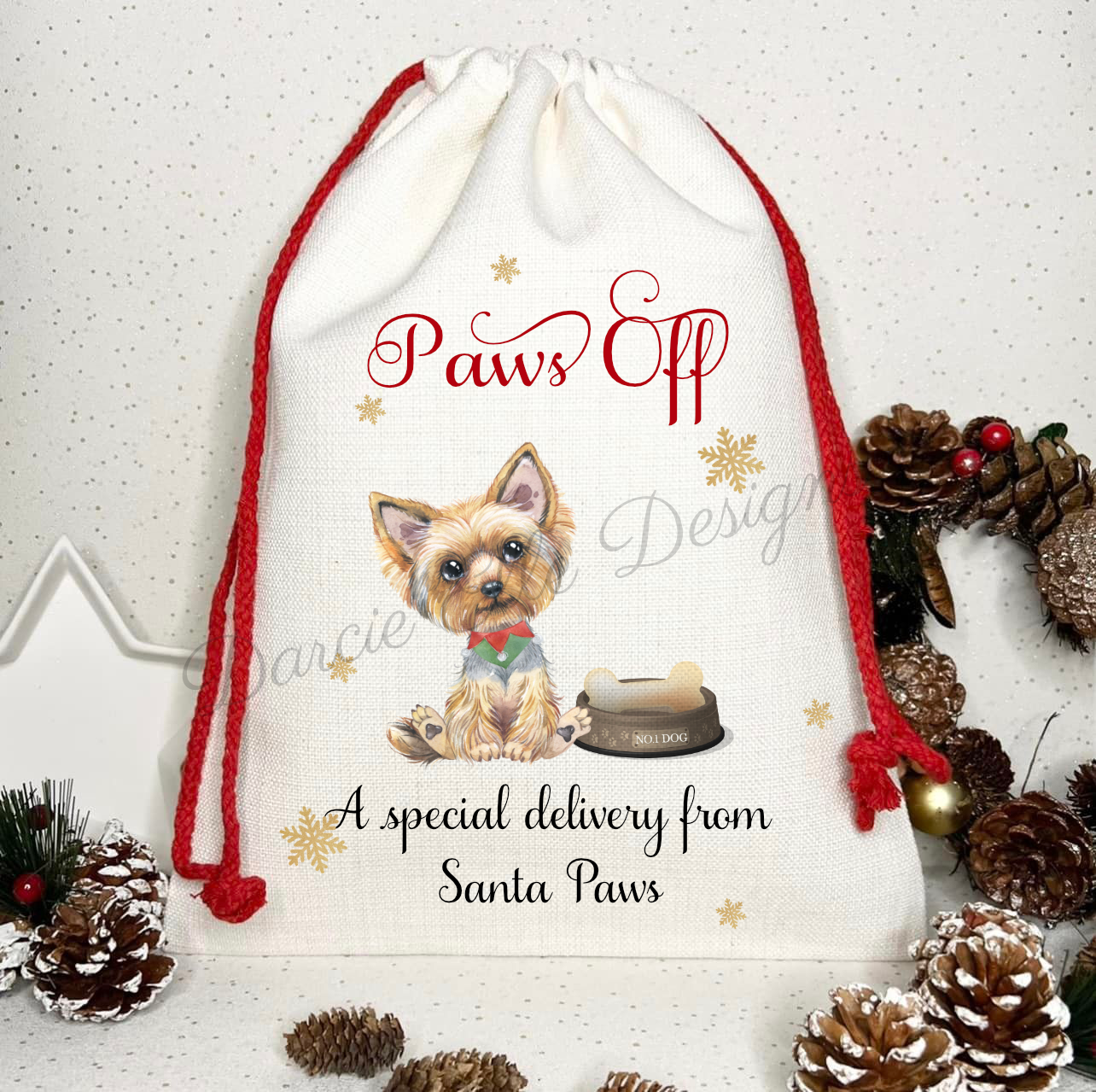 Yorkshire Terrier Santa Sack