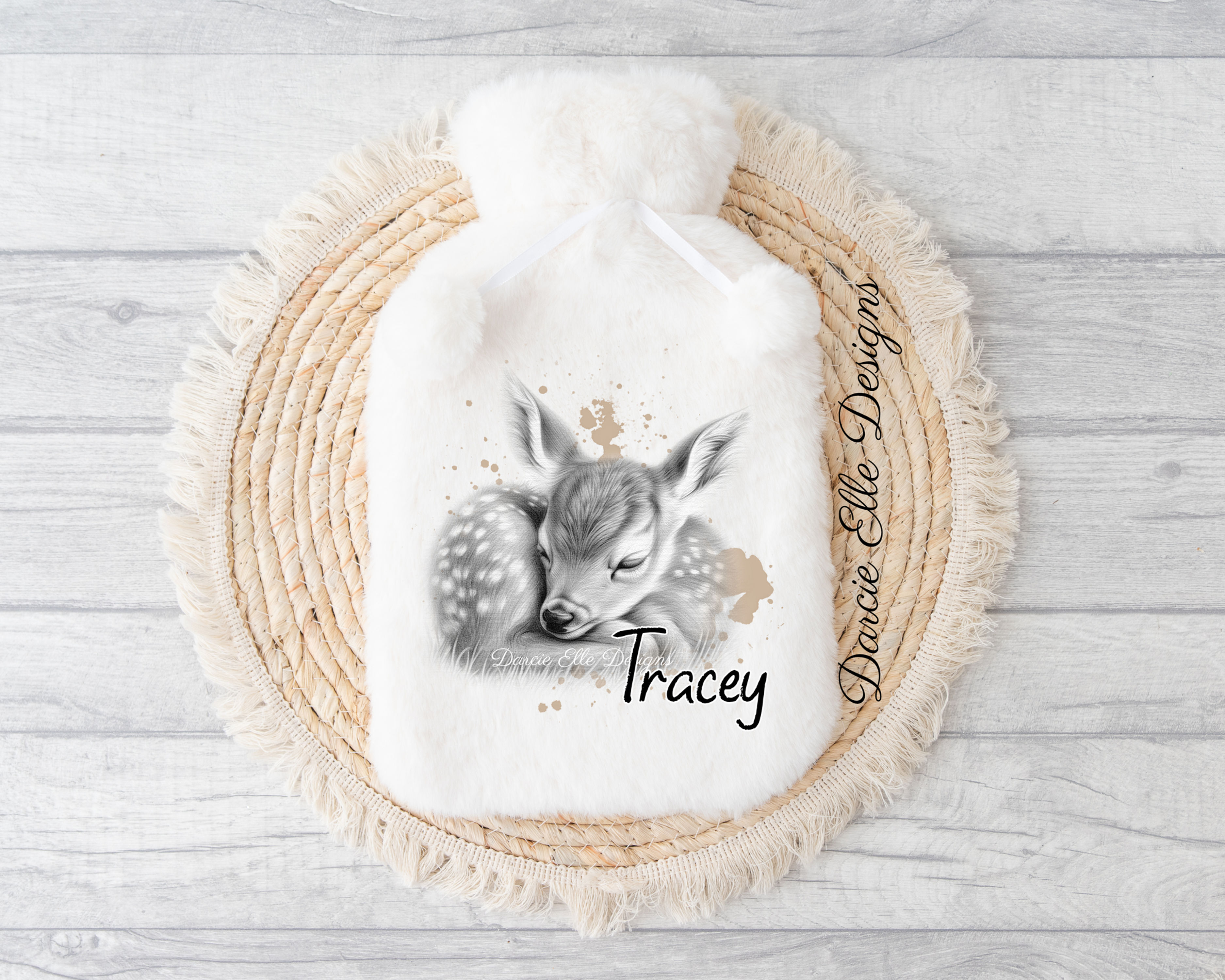 Sleeping Deer Hot Water Bottle