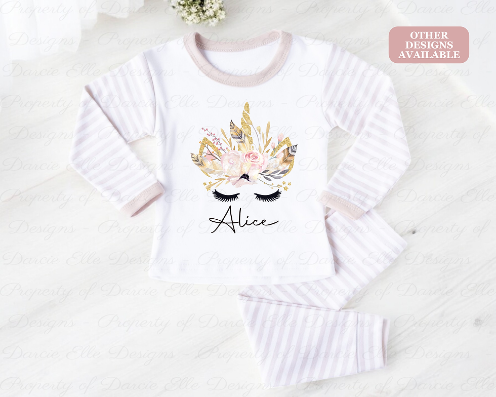 Feather unicorn pyjamas