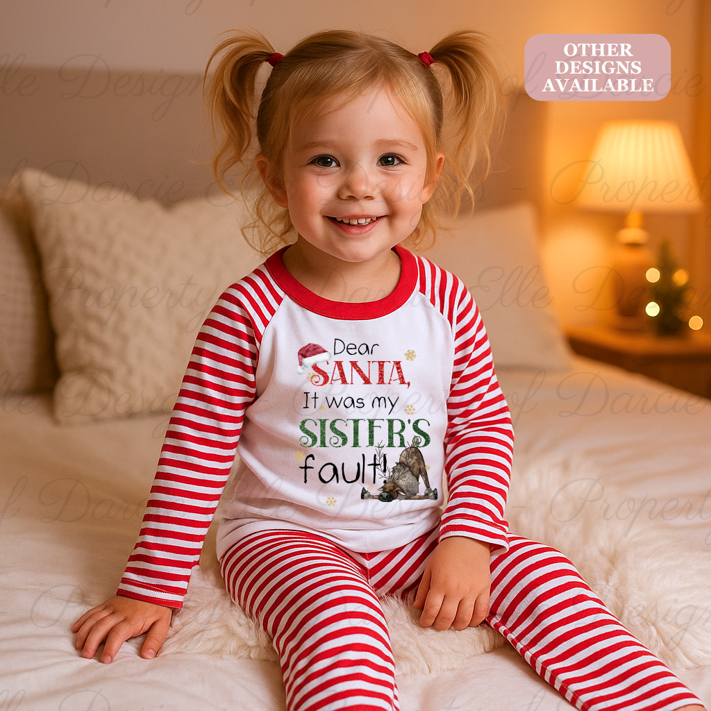 Sister's Fault Christmas Pyjamas