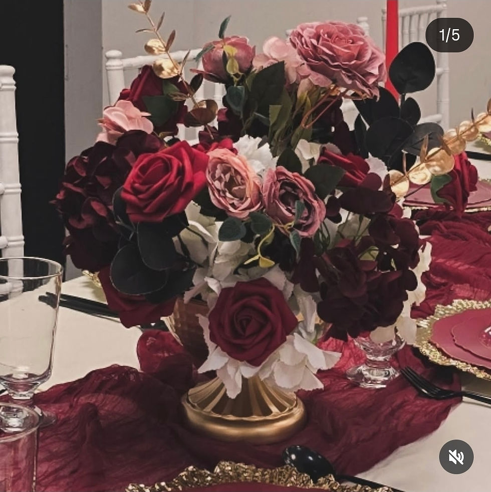 Thumbnail: 6inch Gold Floral Vase