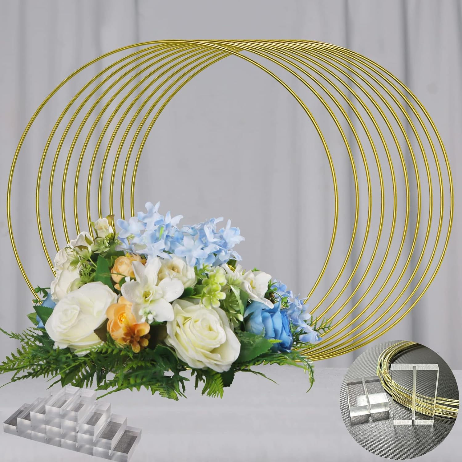 14in Floral Hoops
