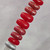 Thumbnail: Premium Handmade Press-On Gel Nails Red & Silver Crack Design