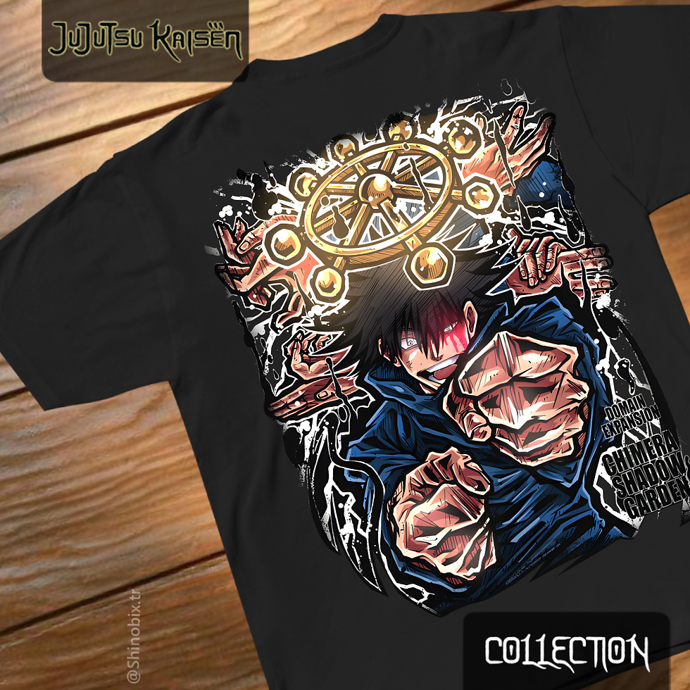 Jujutsu Kaisen Megumi Ten Shadows Chimera Shadow Garden Oversize T-Shirt