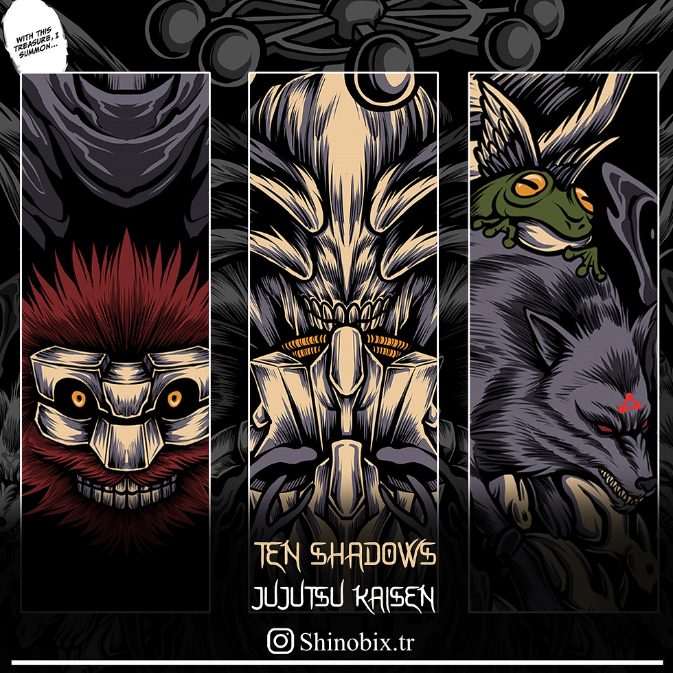 Küçük resim: Jujutsu Kaisen Megumi Ten Shadows Oversize T-Shirt