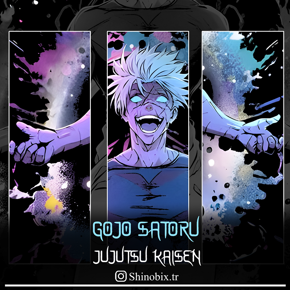 Küçük resim: Jujutsu Kaisen Gojo Satoru Awakening Oversize T-Shirt