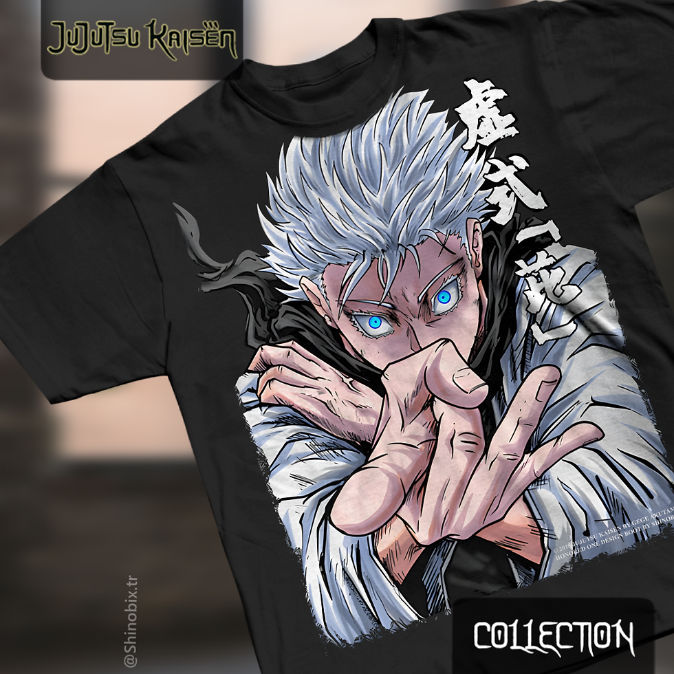 Jujutsu Kaisen Gojo Satoru Honored One Sınırlı Üretim Baskılı T-Shirt
