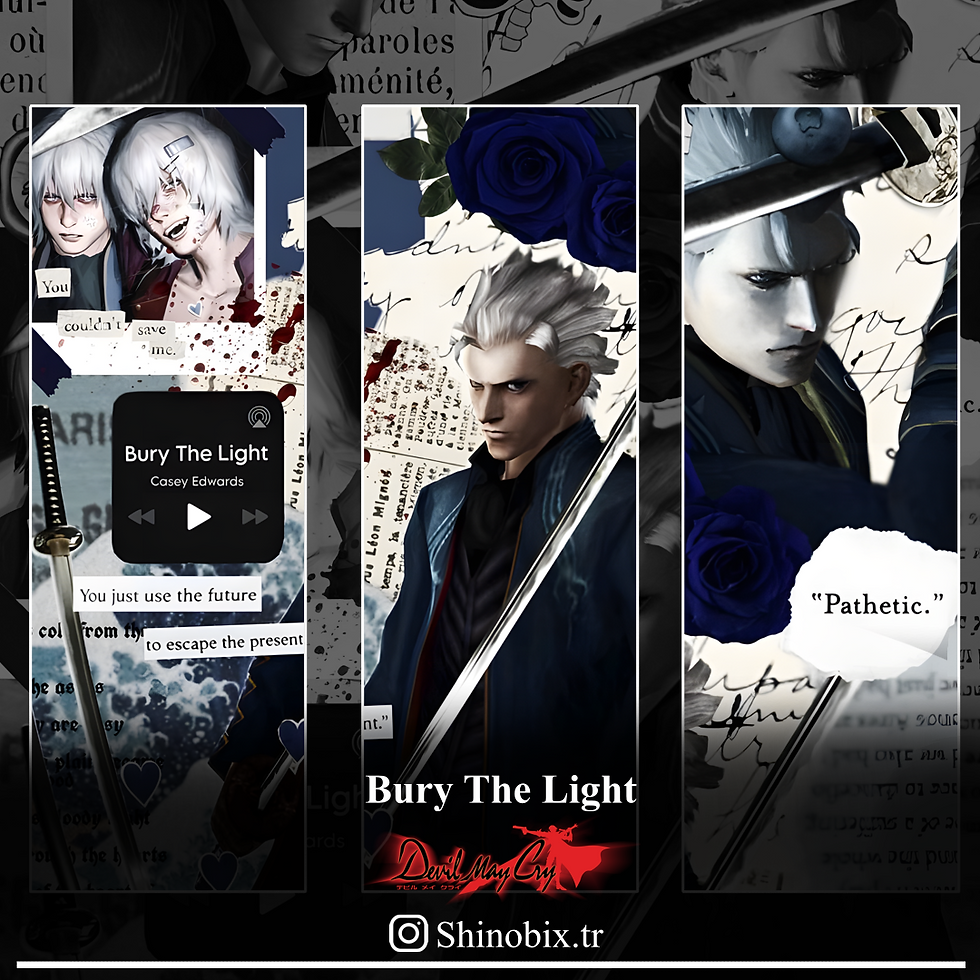 Küçük resim: Devil May Cry Bury The Light Baskılı Oversize T-Shirt