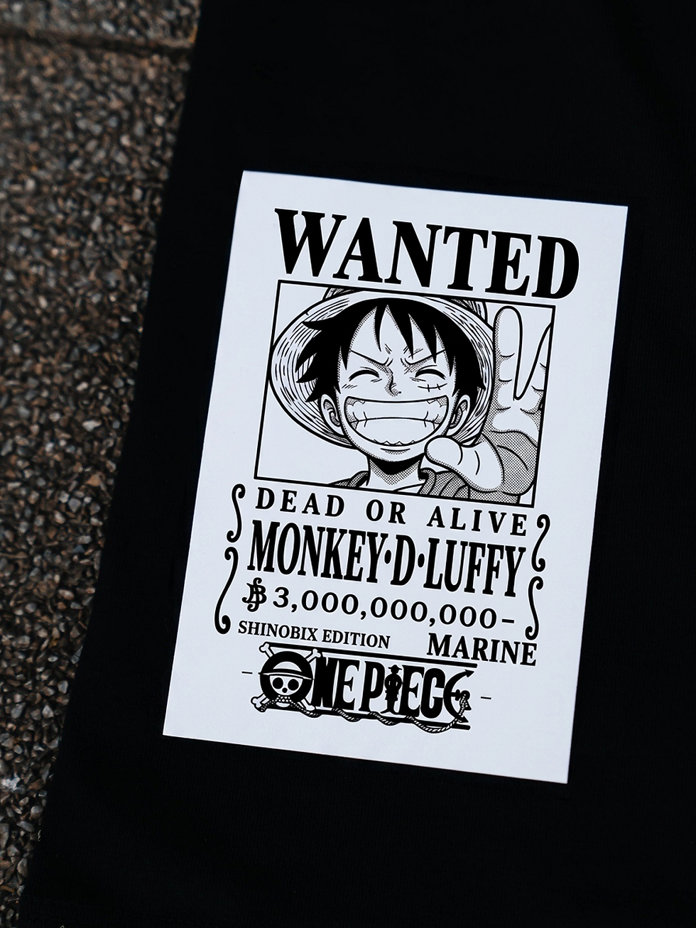 Küçük resim: One Piece Luffy Straw Hat Oversize Baskılı T-Shirt
