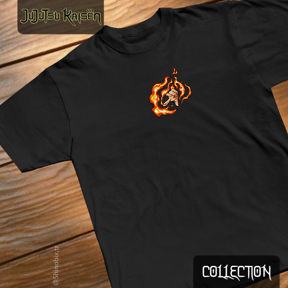 Küçük resim: Jujutsu Kaisen Sukuna Divine Flame Oversize T-Shirt