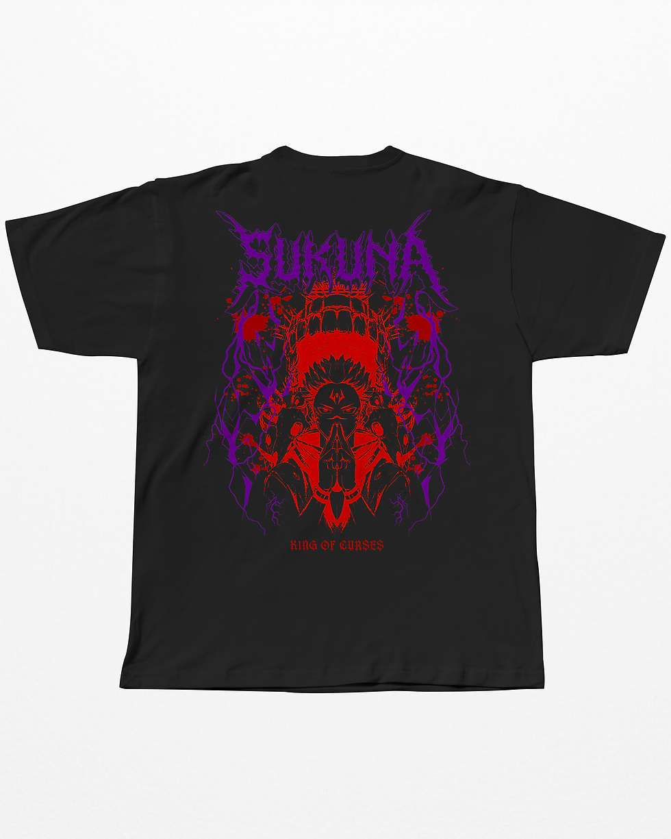 Küçük resim: Jujutsu Kaisen Sukuna King Of Curses Oversize T-Shirt