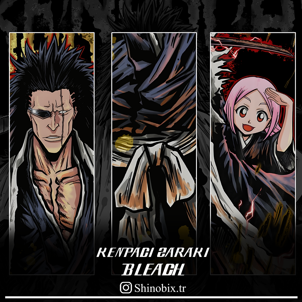 Küçük resim: Bleach Anime Kenpachi Zaraki Oversize T-Shirt