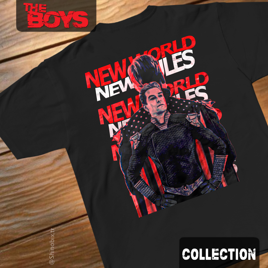 The Boys Homelander New World Baskılı Oversize T-Shirt