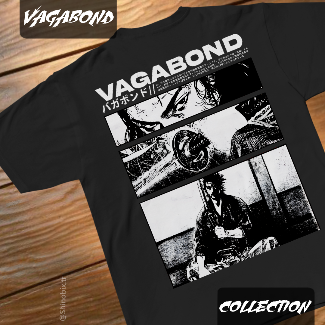 Vagabond Miyamoto Musashi Oversize Baskılı T-Shirt