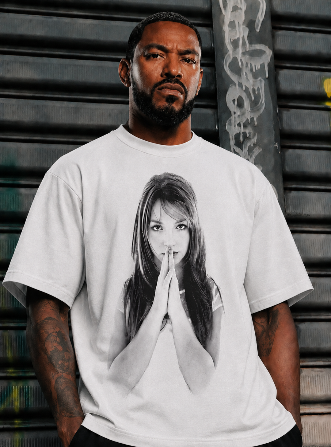 The Boys Mother's Milk Britney Spears Baskılı Oversize T-Shirt