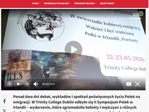II Sympozjum Polek w Irlandii w TVP Polonia