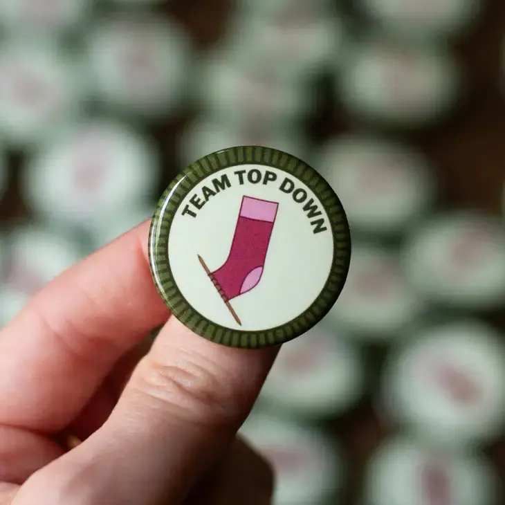 Camp Stitchwood Team Top Down Purl Scouts Merit Badge