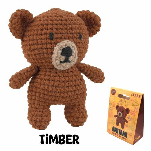 LYKKE Crafts AMITAMI Crochet Kits "Timber the Bear"