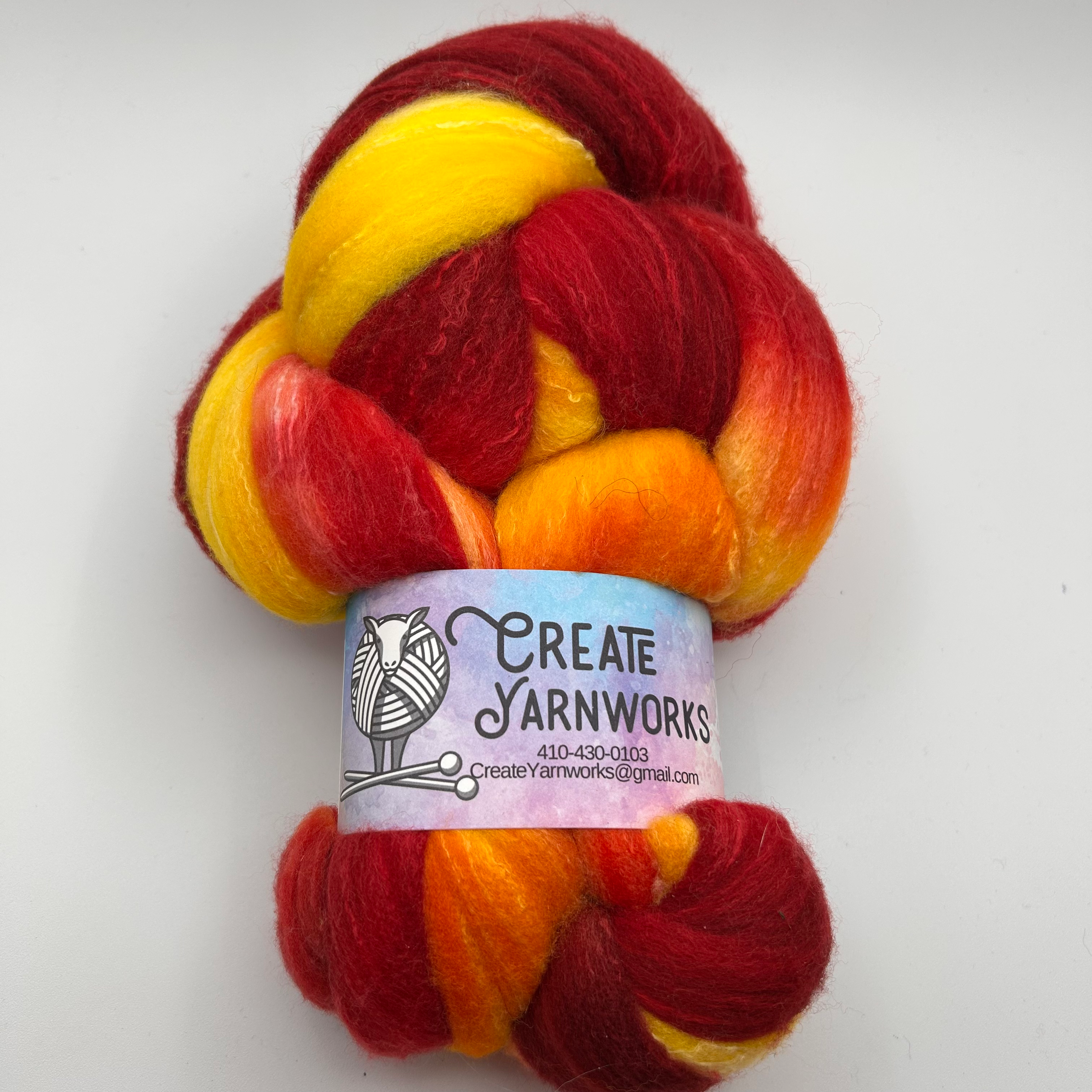 Create Yarnworks Rambouillet/Mulberry Silk "Some Like it Hot"