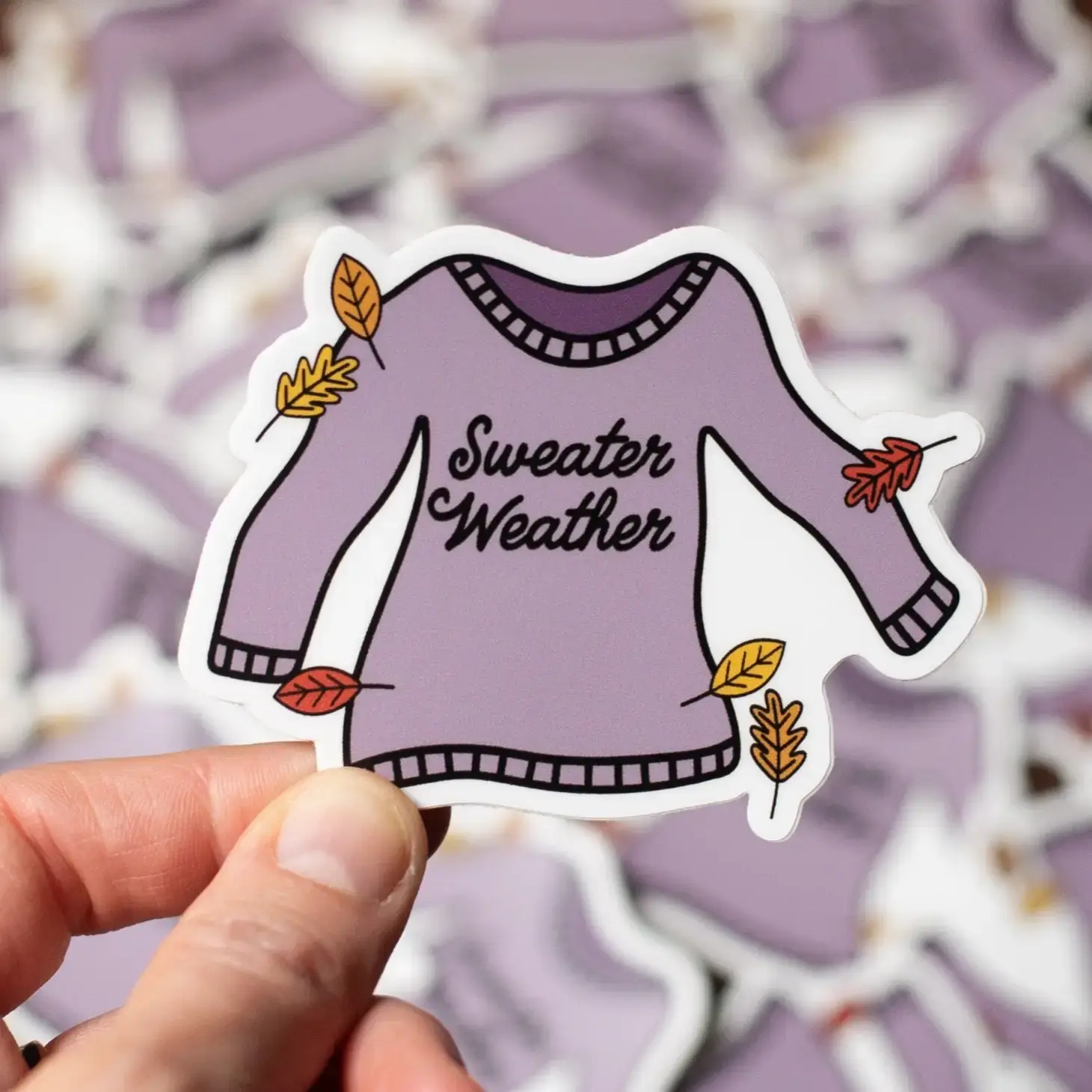 Camp Stitchwood Stickers Sweater Weather