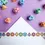 Thumbnail: Kitty With A Cupcake Rainbow Dice Washi Tape