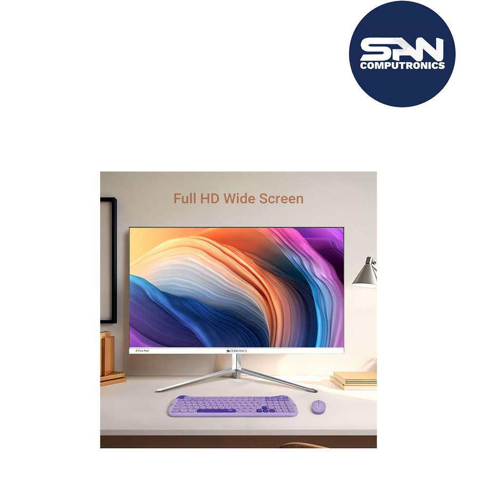 Thumbnail: zebronics  ZEBRONICS EA127 27"(68.5 cm) Slim LED Monitor, FHD 1920x1080, 16:9 Aspect Ratio, 250Nits, 75Hz, 16.7M Colors, Dual