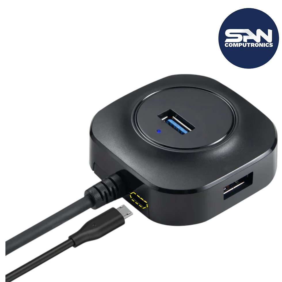 ZEBRONICS 400HB USB HUB, 4 Ports, USB 3.0, Transfer Speeds Upto 5 Gbps, Compact Design, LED Indicator, Multi OS Compatible, M
