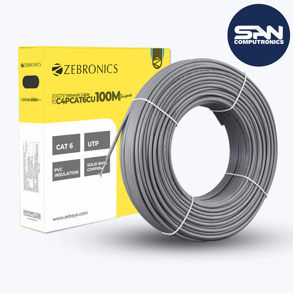 Zebronics ZEB-C4PCAT6CCA-100M-PLUS CCTV Cable