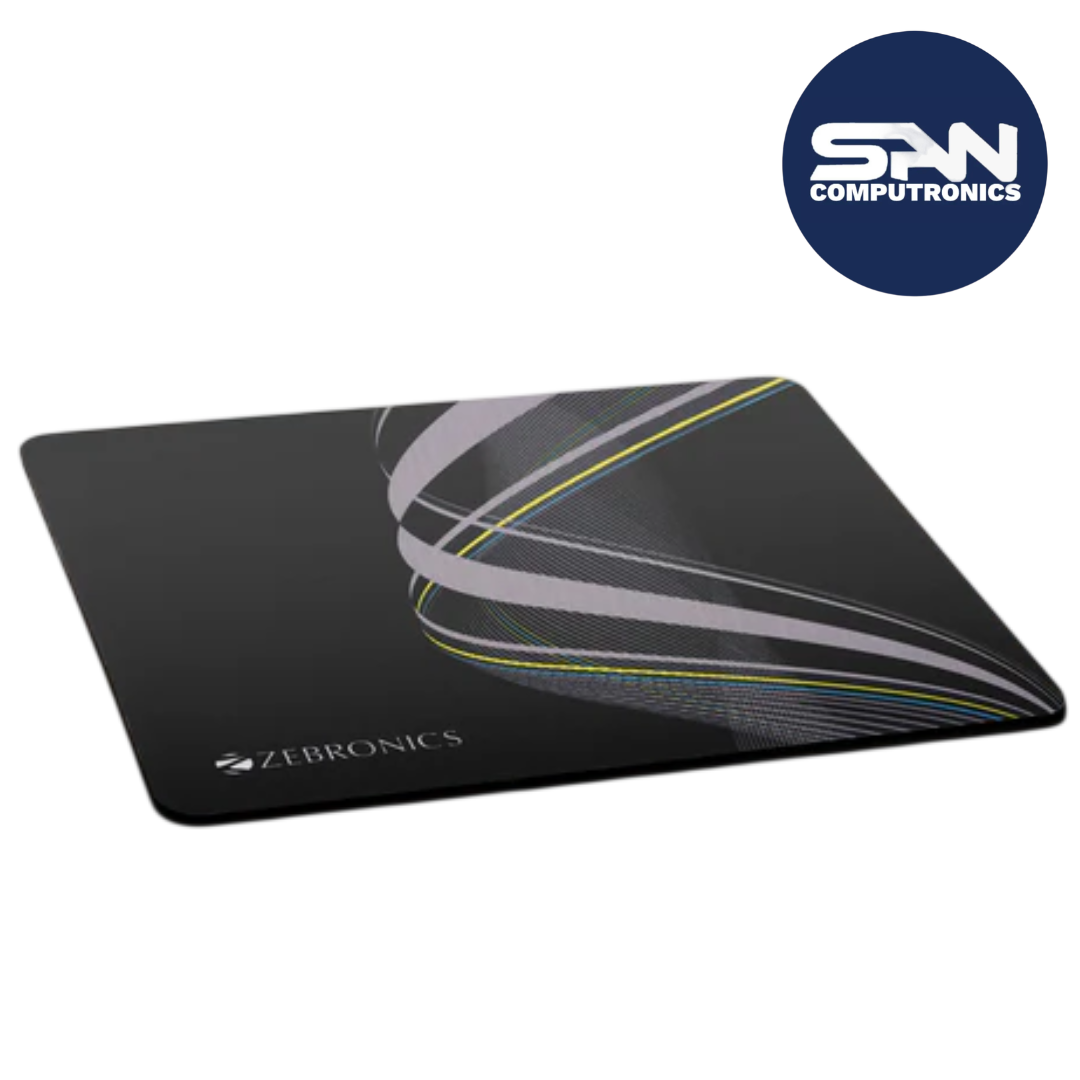 ZEBRONICS MSP-X1 Mouse Pad, for Speed and Precision Operation, Smooth Cloth Surface, Roll and Go, Optimised for All Mouse Sen