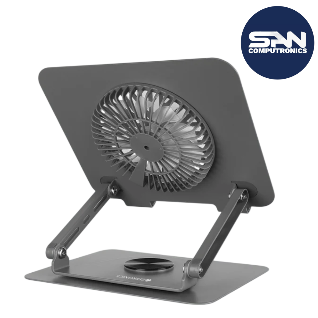 Zebronics NS4000 Rotatable Laptop Metal Stand, upto 17 inch, 360� Fidget Rotation