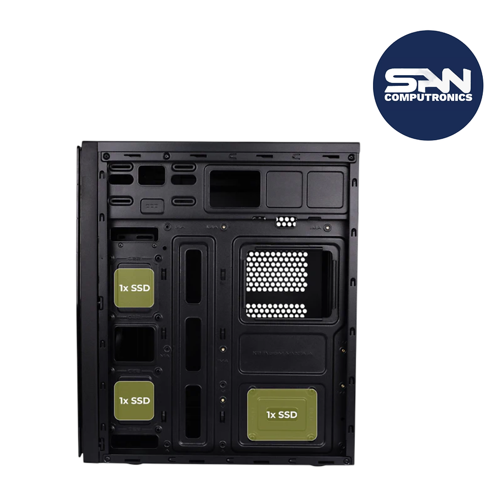 Zebronics Debonair, Computer Chassis, Micro ATX/Mini ITX, USB x 2, Front Audio, Perforated Side Panel, Top-Mounted PSU ZEBRON