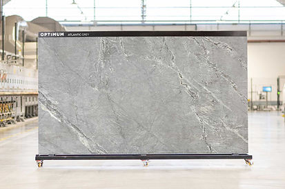 High-end porcelain slab installation