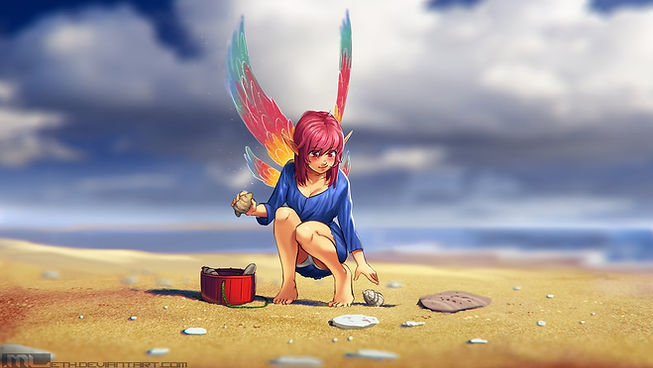 erylia_collecting_seashells_by_mleth-db8