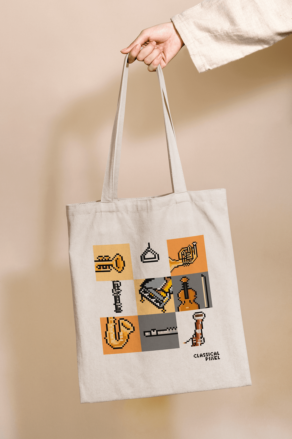 Thumbnail: Instruments Modern Tote Bag