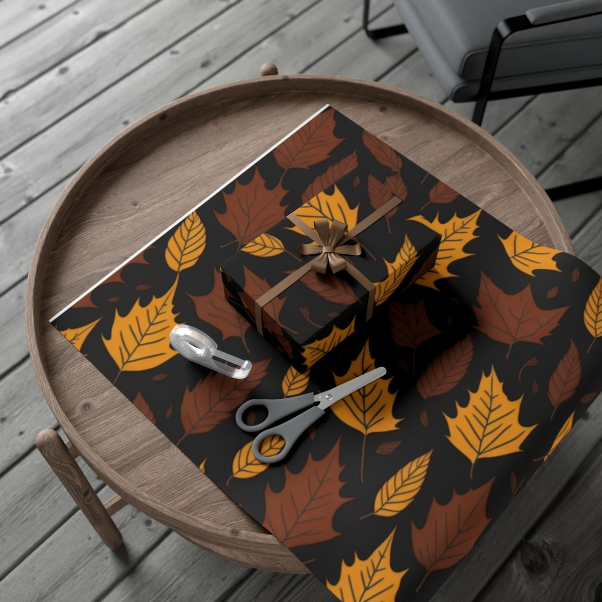 Golden Autumn Art Gift Wrap Papers