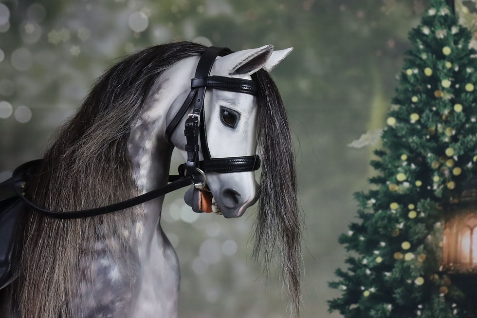 Thumbnail: Cygnet - New Medium Dapple Grey Rocking Horse