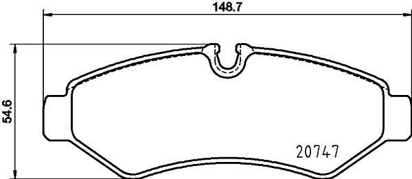 Mercedes Sprinter 2018-2020 Rear Brake Pads
