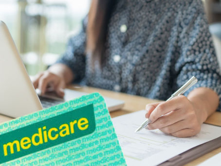 Image of online dietitian consult and medicare card