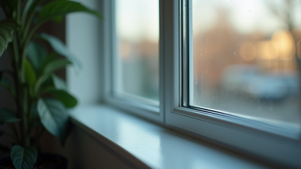 Janela de alumínio temperado