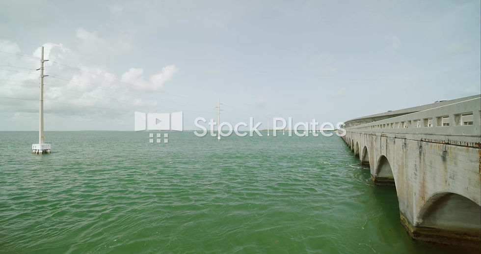 Florida Keys Bridge Background Video Plate Watermarked Preview
