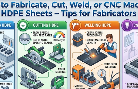 How to Fabricate, Cut, Weld, or CNC Machine HDPE Sheets – Tips for Fabricators