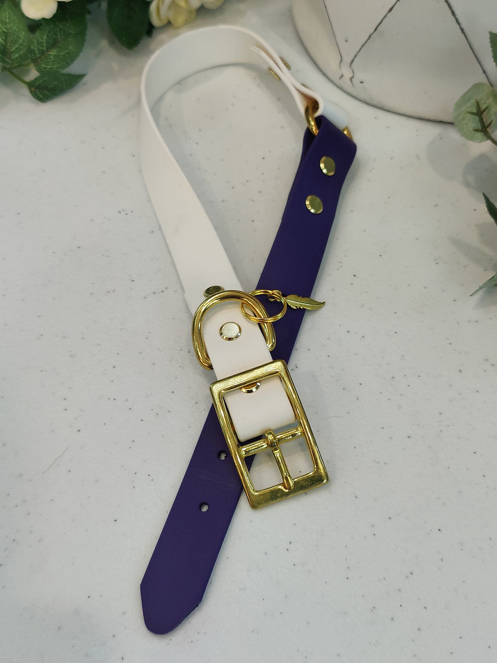 Thumbnail: Merlot Gaze Collar Biothane Collar