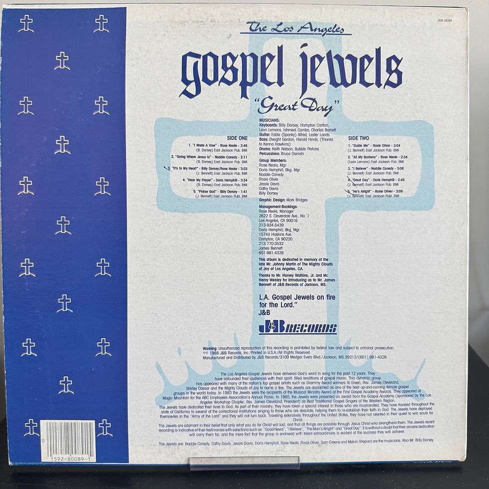 Thumbnail: The Los Angeles Gospel Jewels - Great Day LP