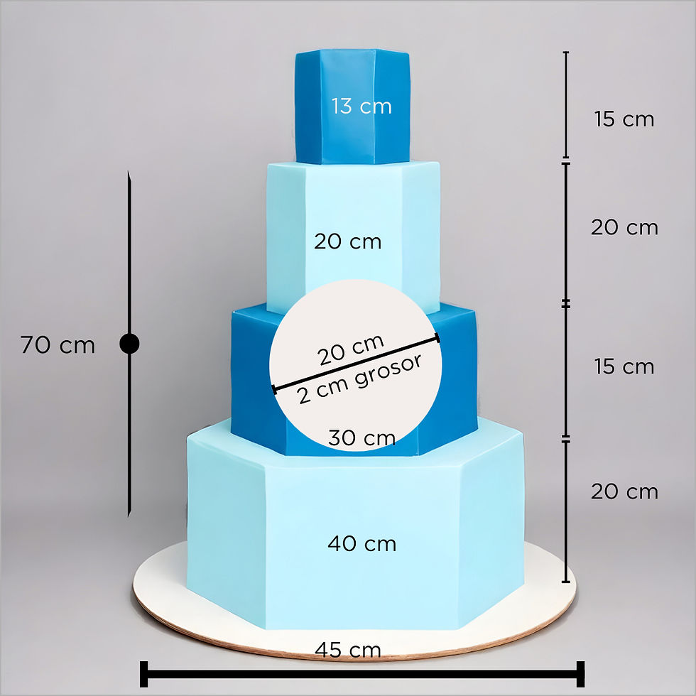 Celebra con elegancia y distinción con nuestro pastel corporativo Geometric de 4 pisos.