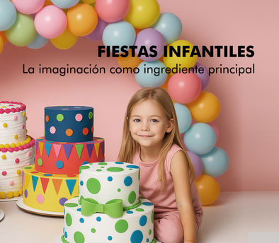 Pasteles falsos para fiestas y parques infantiles.